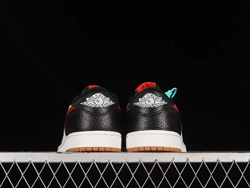 All categories Air Jordan Jordan series basketball shoes Air Jordan 1 Low Z version Air Jordan 1 Low AJ1 Joe 1 black and white red burst pattern low-top cultural basketball shoes DZ0798-108